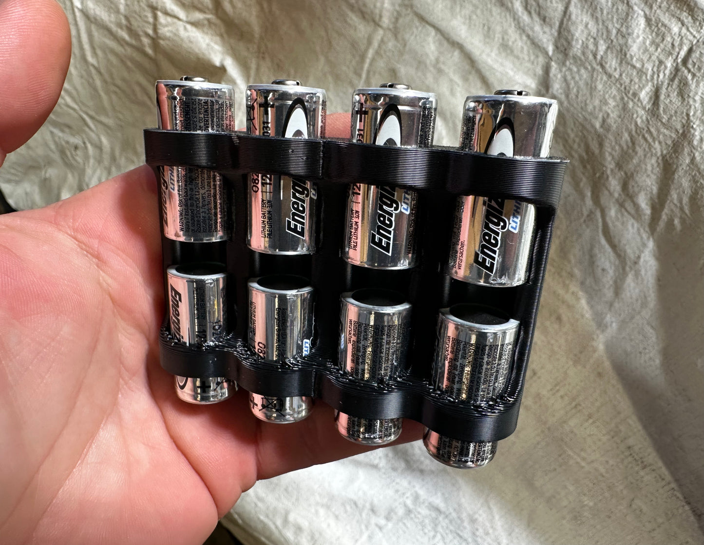 8x 123 Thermal Rapid Access Battery Holder