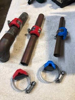 Low profile copper pipe repair clamps by Bender Devices