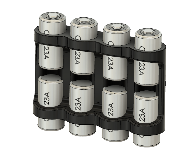 8x 123 Thermal Rapid Access Battery Holder
