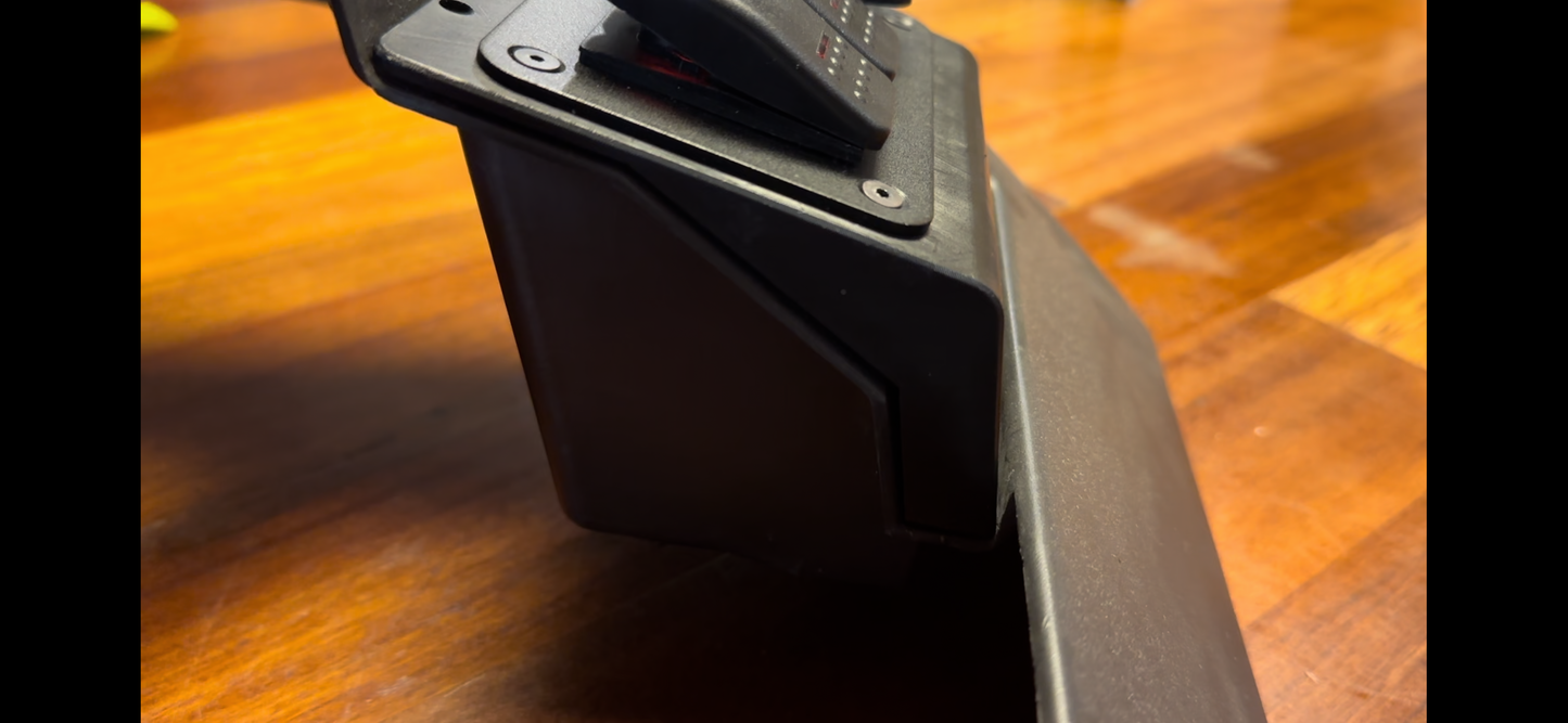 Side view of Jeep TJ bezel adaptor insert