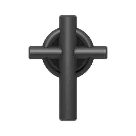 Tube Rosary Cross 3D Printed